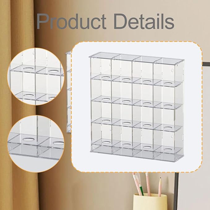 Acrylic Golf Ball Display Rack Storage Holder Case Collection Practical Gift Showcase Hanging Wall Mounted