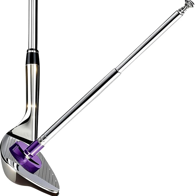 Golf Alignment Rods, 7 Length Adjustments - Golf Alignment Stick Corrector Lie Angle Tool, Golf Swing Training Aids Aiming Stick - Golf Club Face Aim, Visualize and Align Your Golf Shot