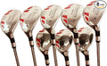Petite Senior Women's Golf Clubs All Ladies iDrive Hybrids Full Set Includes: #3, 4, 5, 6, 7, 8, 9, PW. Lady L Flex Right Handed New Utility Clubs. (Petite - 4'10'' to 5'3") 55+ Years Old
