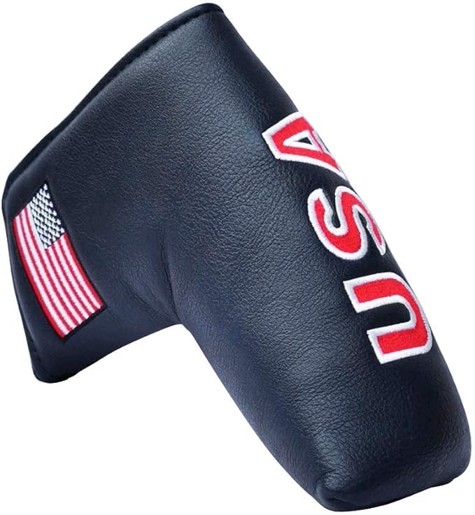 Golf Blade Putter Cover Golf Putter Headcover Synthetic Leather Closure for Scotty Cameron Odyssey Blade Taylormade Ping