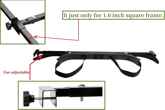 Dr.Acces Golf Cart Bag Holder Bracket Attachment Fits EZGO Club Car Yamaha Rear Seat | No Drilling Required Length Adjustable