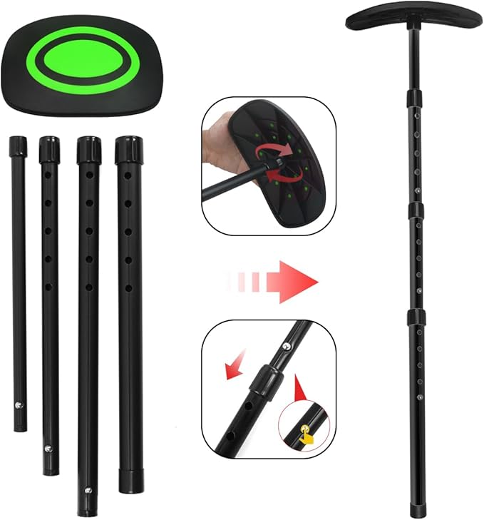 LTY Golf Travel Support Arm, Golf Travel Brace, Golf Travel Protection Kit, Golf Travel Bag Support System - Featuring a New Shape Designed for Better fit with Golf Bags