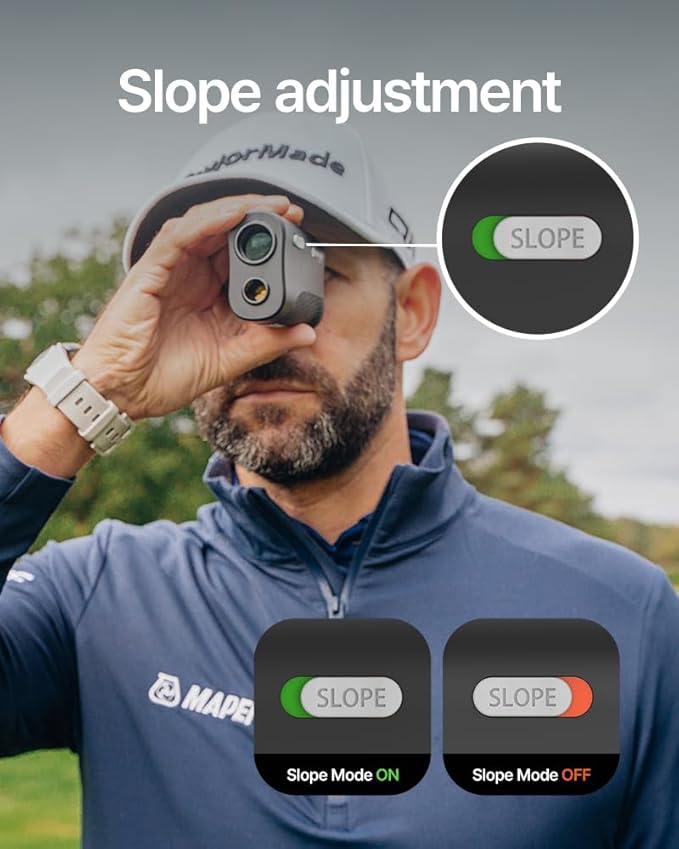 GOLFBUDDY 2S PRO Golf Range Finder with Slope, Measuring from The Cart, 1093 Yard Laser Rangefinder, Magnetic Mount, Pin Finder with Flag Pole Locking Vibration, One Click Scan Mode, Water Proof