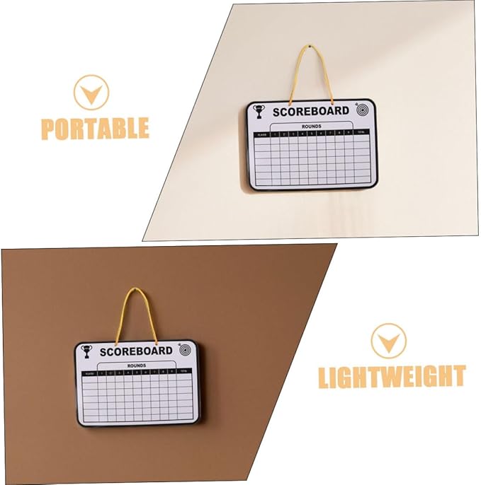 2pcs Double-Sided Golf Scoreboard for Boy Girl Reusable Dry Erase Writing Board for Golf Training Score Tracking