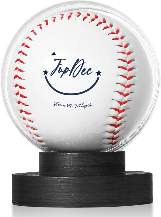 Baseball Display case Round Black