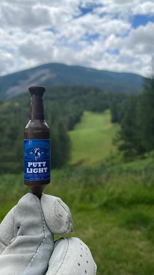 Beer Bottle Golf Tees, Virtually Unbreakable and Recyclable Plastic Golf Tee 6 Pack, Golf Gift for Men, Bachelor Party Novelty Gift, for Golfers,3-1/4" Tall