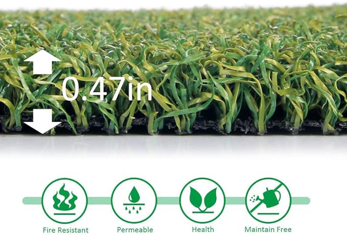 Pro Putting Green Golf Artificial Grass Turf 5FTX53FT， Indoor Outdoor Golf Training Mat, Synthetic Fake Grass for Baseball Football Gym Sports