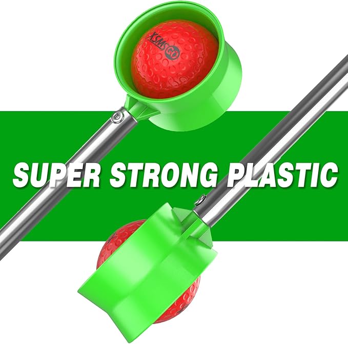 9Ft/12Ft Telescopic Stainless Steel Golf Ball Retriever for Water, High Durability Double Sided Golf Ball Picker Upper, Men's and Women's Golf Accessories Gifts.