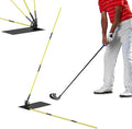 Golf Alignment Sticks - Golf Sticks Alignment Aid Golf Alignment Rods for Aiming, Putting, Full Swing Trainer, Posture Corrector Golf Training aid with Clear Tube Case