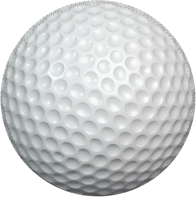 Golf Ball Texture Round Mouse Pad, Small Gaming Mousepad with Stitched Edge, Non-Slip Rubber Base Mouse Mat Office Desk Accessories for Laptop Computer Decor 7.9 X 7.9 Inch