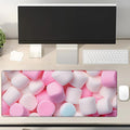 Sweet Marshmallow Gaming Mouse Pad Gifts 31.5" x 11.8", Non-Slip Rubber Base MousePads for Computers Laptop School Office Home Accessories Decor, Mouse Pad, Keyboard Desk Mat