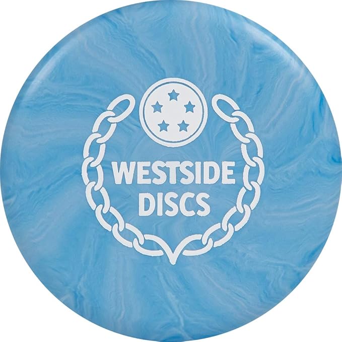 Westside Discs Origio Burst 3-Disc Golf Starter Set - Ideal All-in-One Disc Golf Set for Men - 1x Fairway Driver, 1x Midrange & 1x Putter Discs - Mini Marker Included - Colors Will Vary