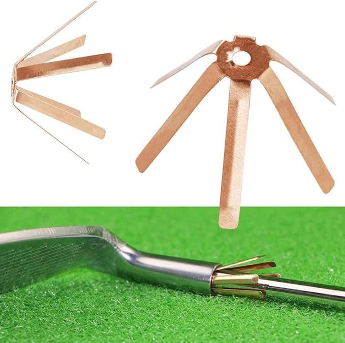 20Pcs Universal Brass Golf Adapter Spacer Shims Fit 0.335 Golf Shafts Shim Adapter Golfing Club Shafts Accessories High Guality Gold