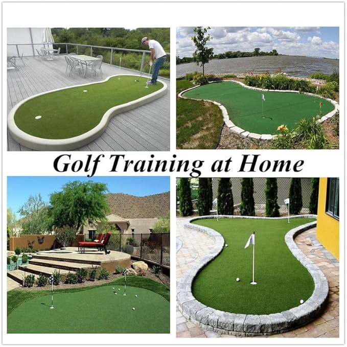 Golf Putting Green Turf (0.47" Custom Size) Multi-use Artificial Grass Rug Indoor/Outdoor Carpet, Golf Hitting Practice Mat at Home,Fake Grass Landscape for Décor