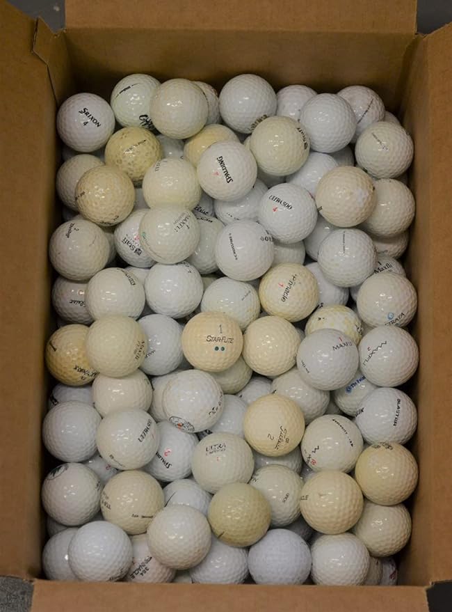 Golf Ball Planet 100 Shag/Practice/Hit Away/Range Used Golf Ball Mix in Mesh Bag