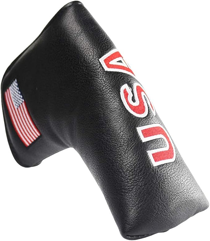 Golf Blade Putter Cover Golf Putter Headcover Synthetic Leather Closure for Scotty Cameron Odyssey Blade Taylormade Ping