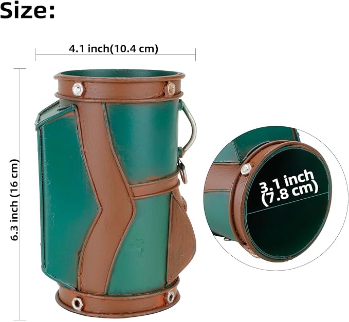 Roykaw Golf Pen Holder for Men Women, Office Present, and Golf Office Decor for Men, Golf Ideas, Small Golf Present