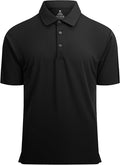 Alex Vando Mens Golf Shirt Moisture Wicking Quick-Dry Short Sleeve Casual Polo Shirts for Men