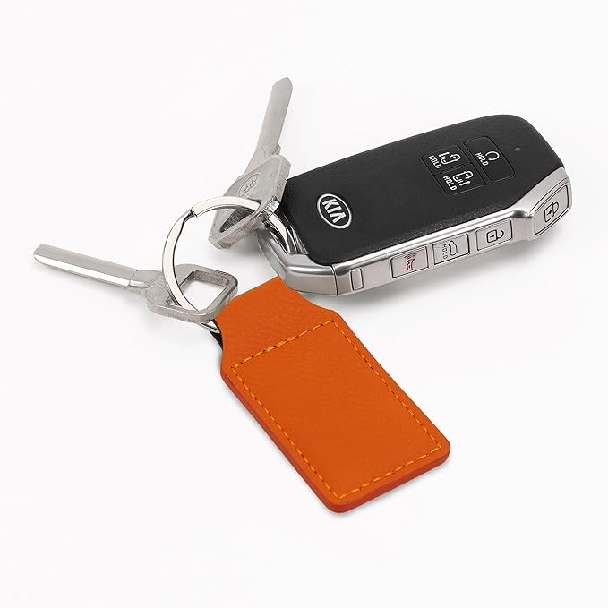 LaserGram Rectangle Keychain, Coat of Arms Germany, Personalized Engraving Included (Orange)