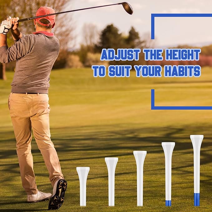 Mudder 600 Pack Golf Tees Bulk Wooden Golf Tees Multicolor Wood for Men Balls Accessories