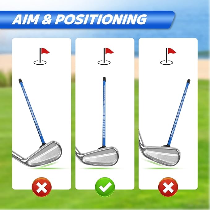 CRAFTSMAN GOLF Club Face Magnet Alignment Tool for Aiming, Golf Magnetic Alignment Sticks Rods for Golf Training Aid Face Pointer 10"