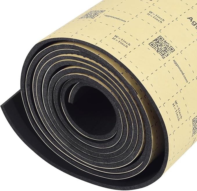 Sound Deadening Mat 197mil(5 mm) 18sqft - Closed Cell Foam Car Sound Deadening Material - Self-Adhesive Hood Insulation Heat Shield Auto Sound Dampening