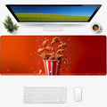 Chicken Nugget Gaming Mouse Pad, Desk Mat, Non-Slip Rubber Base Cool Aesthetic MousePads for Computer Laptop Keyboard Office School Home Desktop Accessories Decor 31.5" x 11.8"