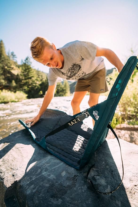 Crazy Creek HEX 2.0 LongBack Chair for Backpacking, Camping and Stadium Use, Extra Width & Back Height for Comfort, 250 LBS Weight Capacity, Adjustable Straps w/Rock Lockster (R) Buckles