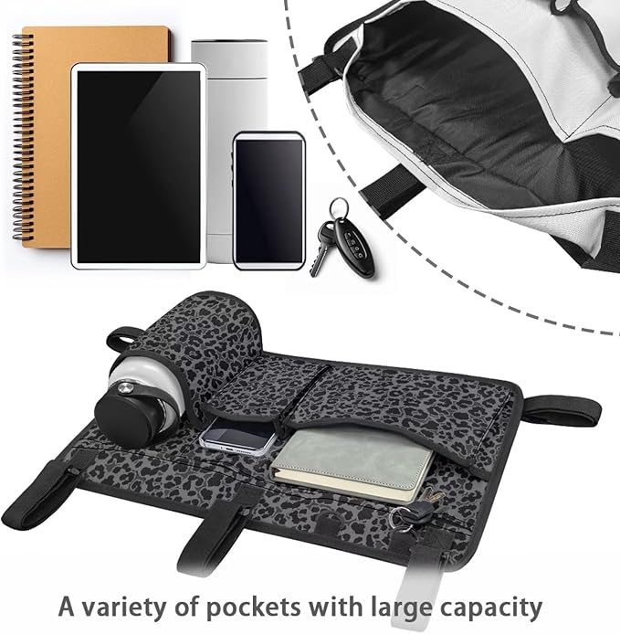 Fashion Golf Cart Rear Seat Organizer Lightweight Storage Bag Accessories for Club Car, Wheelchair and Walker