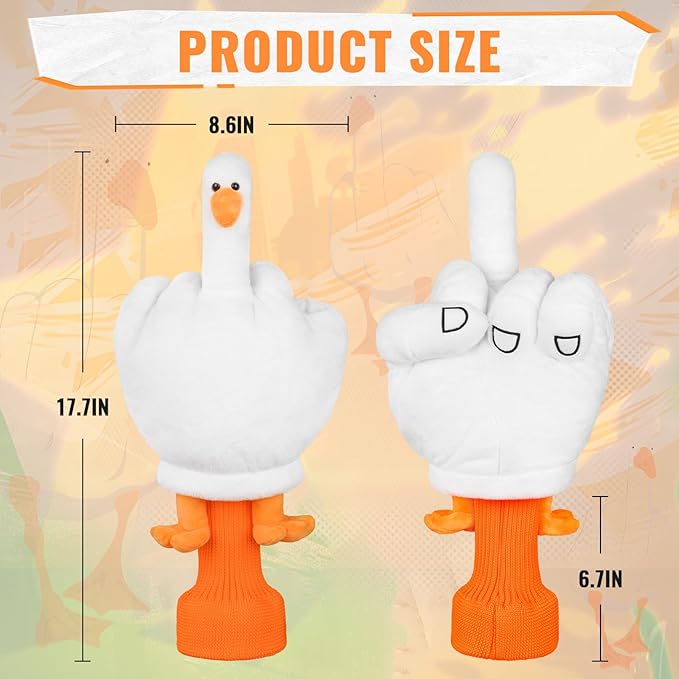Funny Golf Headcover, Animals Plush Driver Headcover, Golf Club Head Covers Gift for Men Women