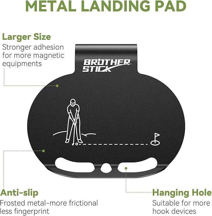 Metal Landing Pads for Golf Bag Accessories for Men Metal Clips for Quick and Easy Access of Golf Bags, Magnetic Golf Towels, Magnetic Golf Rangefinder Strap Golf Accessories Golf Gifts