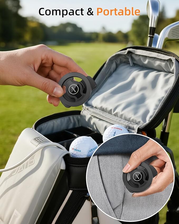 pop-tech Magnetic Golf Cart Phone Holder for MagSafe iPhone 17 Pro Max 16 15 14 13 12 Fits EZGO, Club Car, Yamaha, Icon, Golf Cart Accessories Essential Gift for Men Women Dad