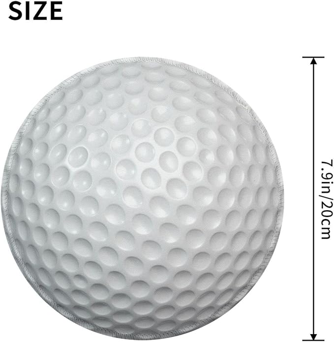 Golf Ball Texture Round Mouse Pad, Small Gaming Mousepad with Stitched Edge, Non-Slip Rubber Base Mouse Mat Office Desk Accessories for Laptop Computer Decor 7.9 X 7.9 Inch