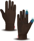 Aegend Lightweight Winter Gloves for Men Women, Warm Running Gloves Touchscreen Thermal Glove Liners for Cold Weather Driving, Cycling & Hiking, Non-Slip, Elastic Cuff, Stretchy, Durable