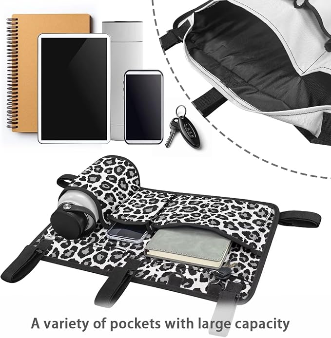 Golf Cart Rear Seat Organizer Storage Bag Large Capacity Golf Cart Accessory for Club Car, Wheelchair and Walker