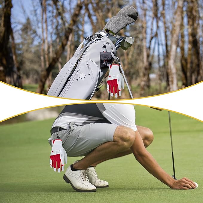 2 Pcs Golf Gloves Stretcher Support Frame Golf Gloves Holder Hanger Keeper Rack Dryer Shaper Tool Support Frame Guardian Hook Accessories Gifts for Men Women Golfer