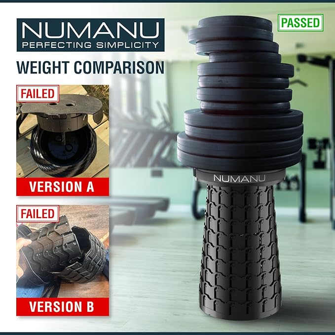 NUMANU 2025 Upgraded XXL Collapsible Stool with Cushion & Bag, 1000lbs Max Weight, 19.7" Heavy Duty Portable Retractable Telescoping Folding Seat Chair or Travel Footrest