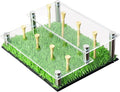 Golf Ball Display Case,Sport Balls Rack Holds 8 Golf Balls 2 Tier Acrylic Stand Holder with Tees for Tennis Softball Showing