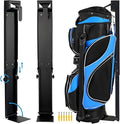 Wall Mount Golf Bag Storage Stand Organizer Rack for Garage,Golf Bag Storage,Tool-Free Length Adjustment,Golf Bag Wall Storage,Golf Storage Organizer for Garage,Clubs, Home, Basement