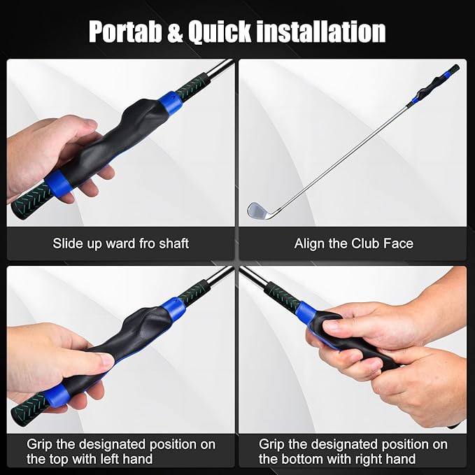 Axioms Golf Grip Trainer,Golf Training Aid for Right Hand & Golf Swing,Improves Grip Strength and Accuracy,Trains Correct Hand Position for Stable Swing,Golf Grip Kit for All Level Golfers