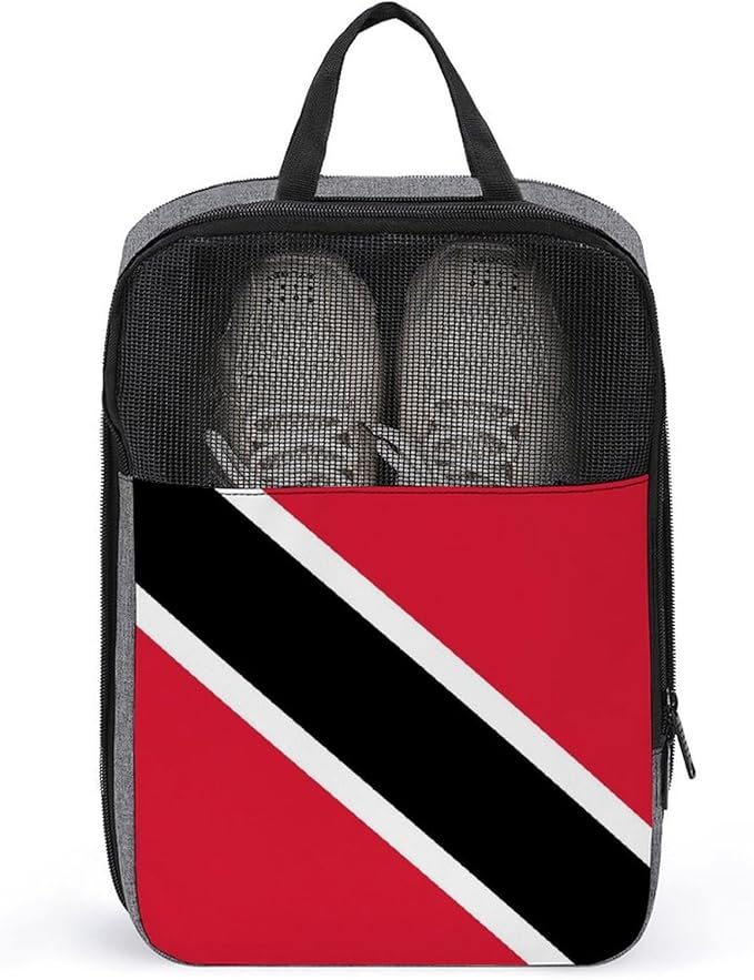 Portable Travel Shoe Packing Bag for Gym Dust-Proof Storage Shoe Travel Bag Trinidad And Tobago Flag Reusable Sneaker Bags