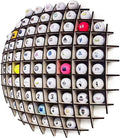 Golf Ball Display Case in the shape of a ball, Golf ball holder will hold up to 78 Golf Balls, Great for Collectors!