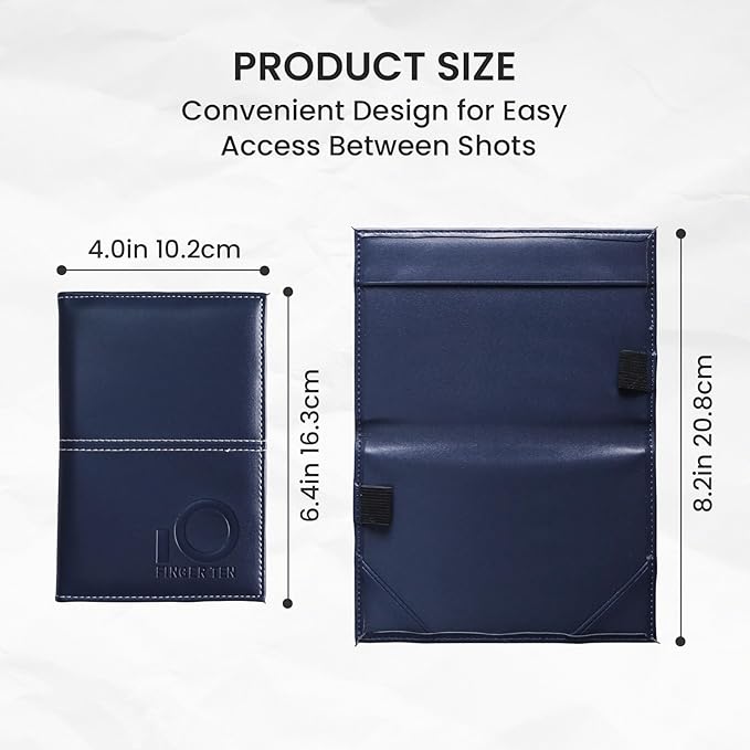 FINGER TEN Golf Scorecard Holder Leather Yardage Books Cover Lucky Clover with 2 Free Pencil Value Pack Deluxe Pocket Score Card Covers Gift for Men Women Golfer