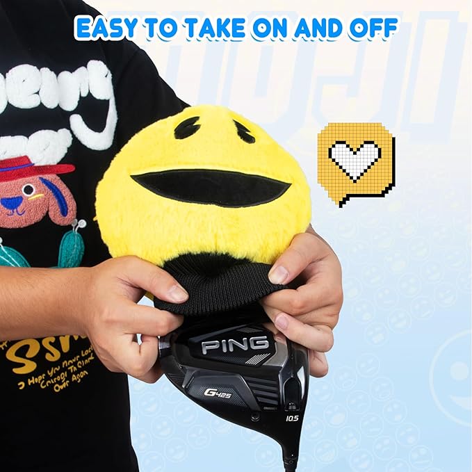 Funny Golf Headcover, Animals Plush Driver Headcover, Golf Club Head Covers Gift for Men Women