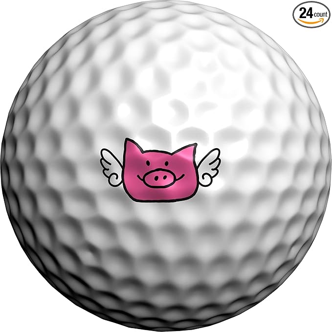 Golfdotz - USGA Rule Conforming Novelty Golf Ball Markers, Golf Ball Stickers for Marking Balls, No More Smearing from Stamps, Gifts for Golfers, Dads, and Retirees, (CreaturesCollection; 18-32 Count)