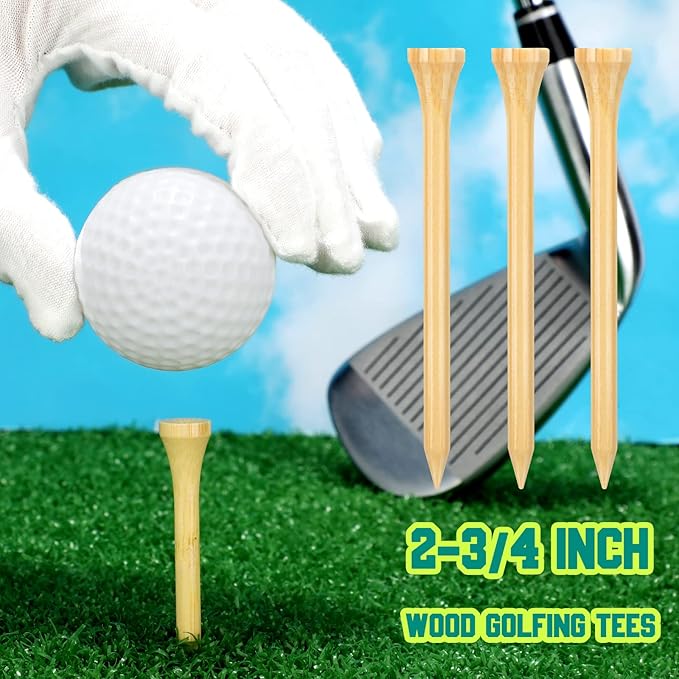 Mudder 600 Pack Golf Tees Bulk Wooden Golf Tees Multicolor Wood for Men Balls Accessories