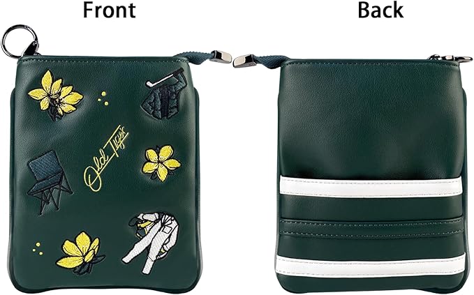 Swig Sip Golf Pouch Bag - Waterproof Compact Golf Ball & Tee Organizer, Handcrafted Zipped Pouch for Keys and Phone, Soft Fleece Lined, Golfing Gear for Course & Travel