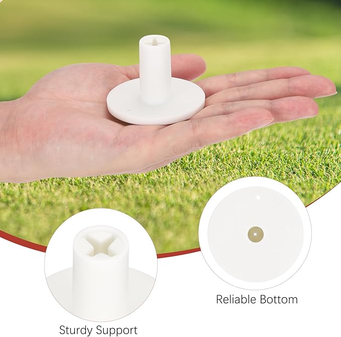 Rubber Golf Tees [] - Flexible Stable Ball Holder Use for Home & Outdoor & Indoor Tall Training Driving Range - [] Hitting Mats