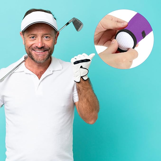 PATIKIL Golf Ball Carry Bag Golf Tee Holder Pouch Portable Neoprene Golf Ball Holder with Clip for Men and Women