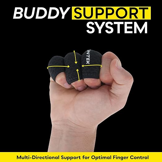 LIONTEK Triple Flow Finger Sleeve V3 Pair — Joint Support & Compression for Activity, BJJ, Fitness, Volleyball, Basketball, and More